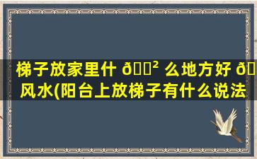 梯子放家里什 🌲 么地方好 🐞 风水(阳台上放梯子有什么说法吗)